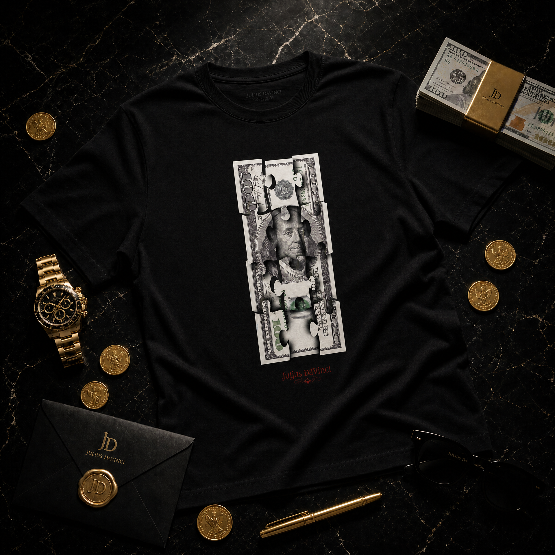 The Puzzle Tee — Julius Davinci, The Missing Piece
