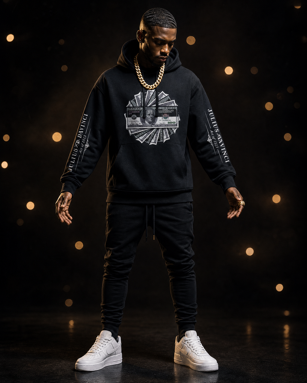 The Stack Hoodie — Julius Davinci Money Fan