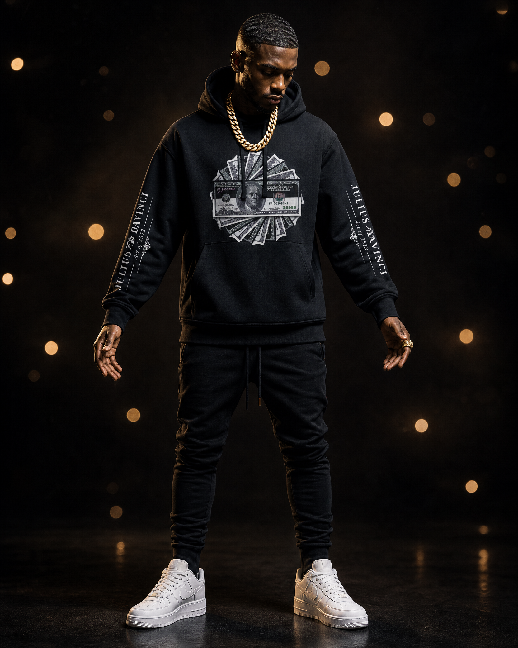 The Stack Hoodie — Julius Davinci Money Fan