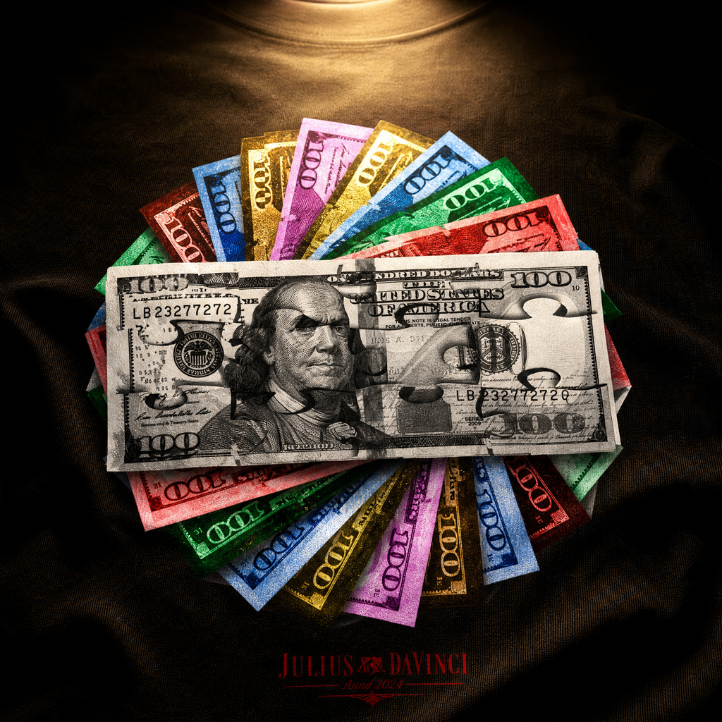 The Rainbow Stack Tee — Julius Davinci World Currency