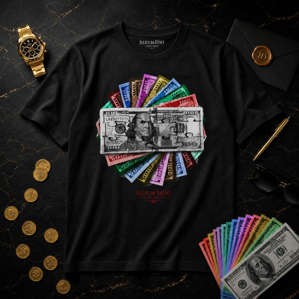 The Rainbow Stack Tee — Julius Davinci World Currency
