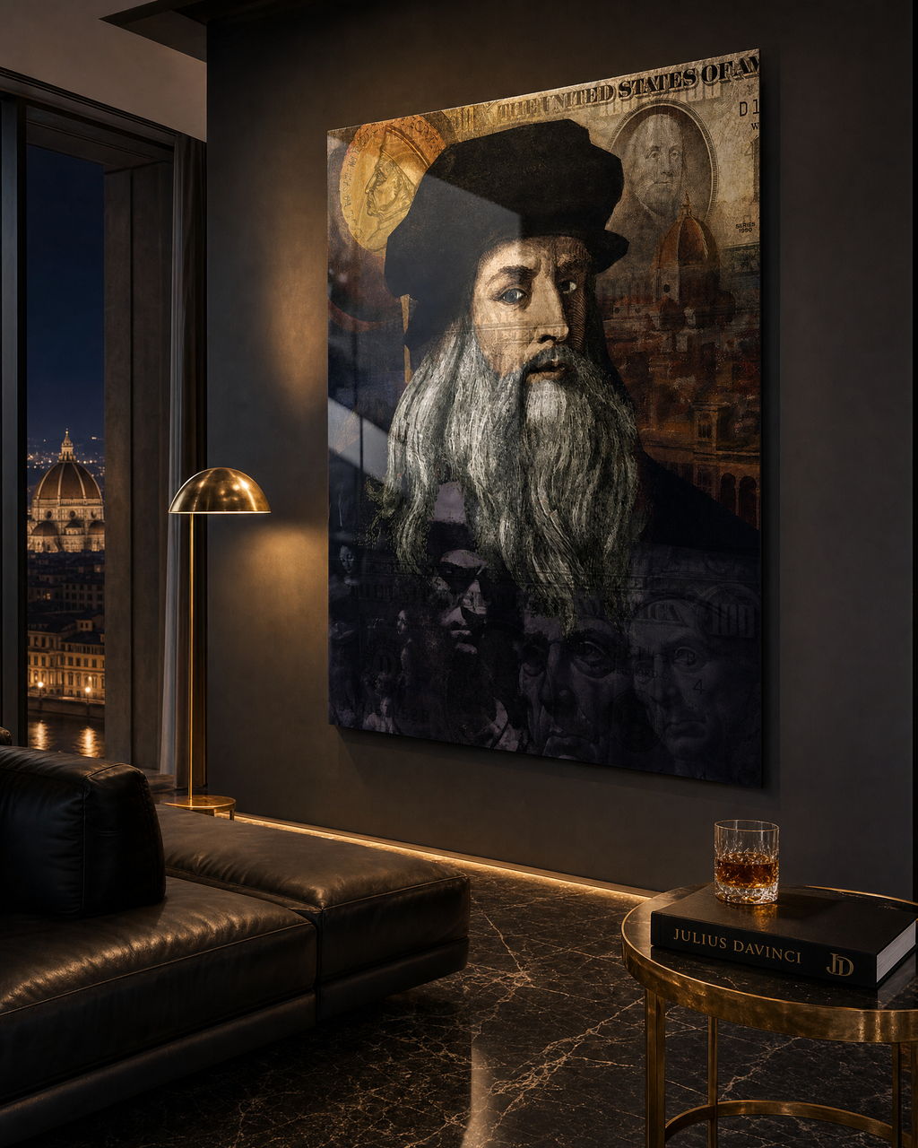 The Davinci — Glossy Metal Print