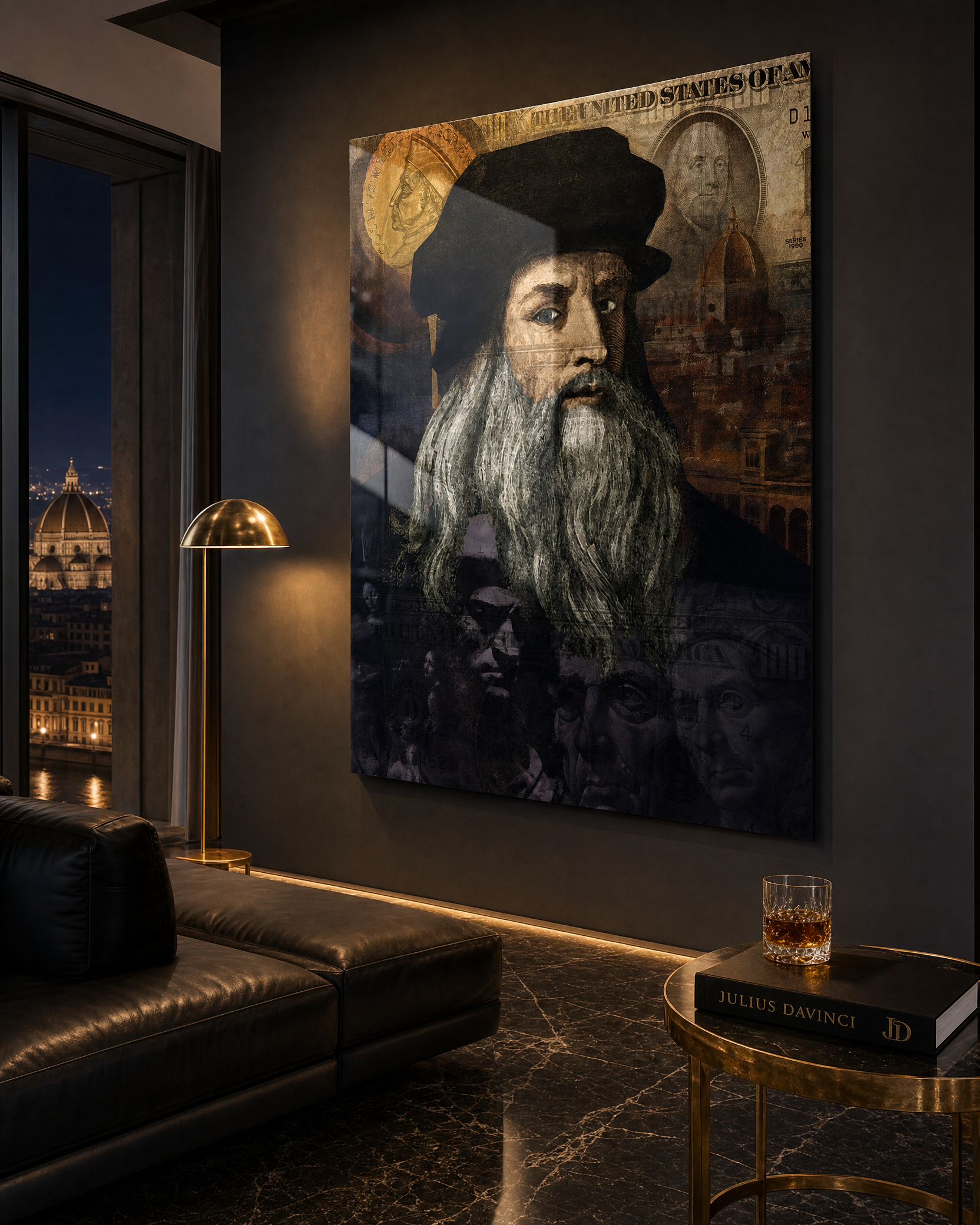 The Davinci — Glossy Metal Print