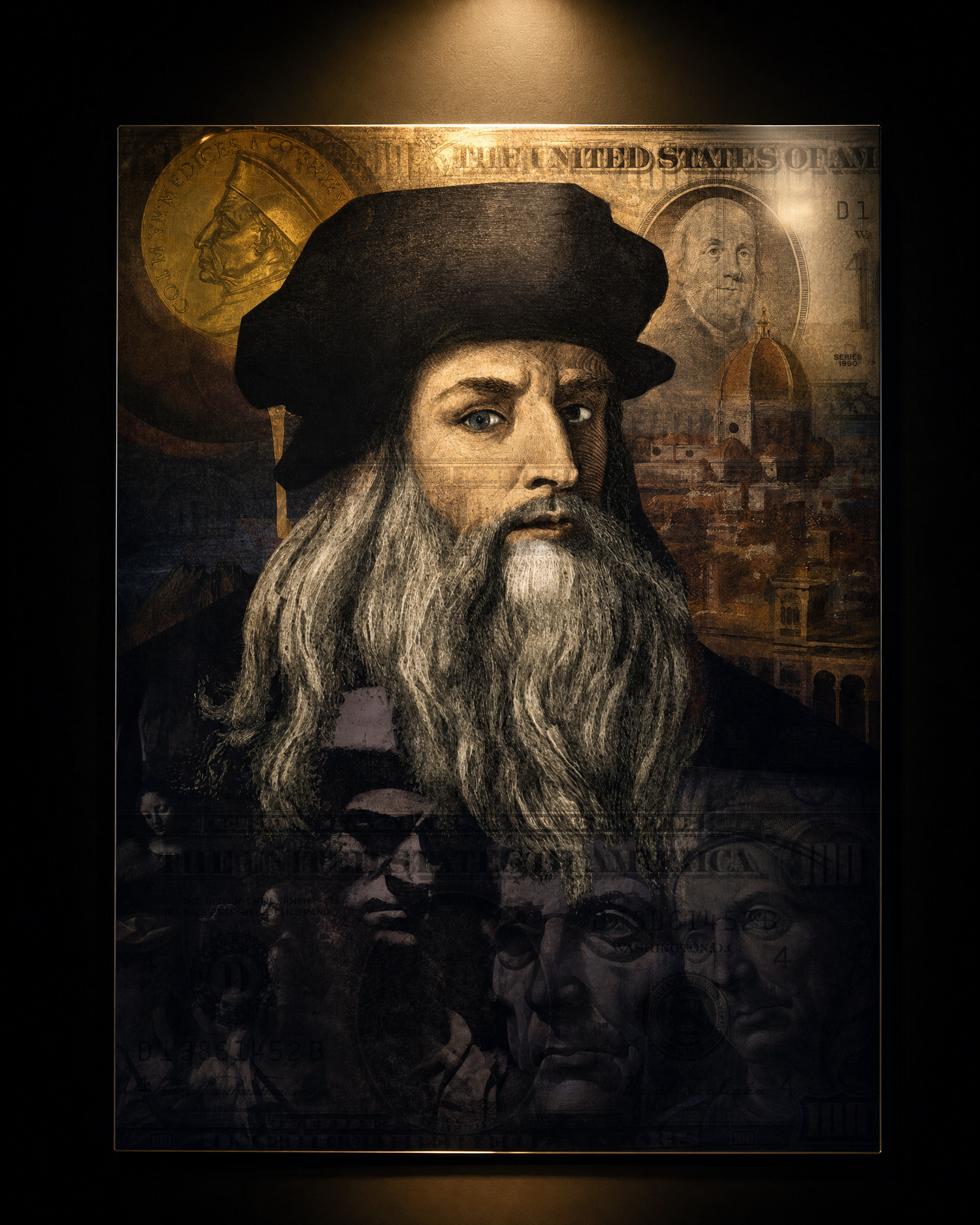 The Davinci — Glossy Metal Print