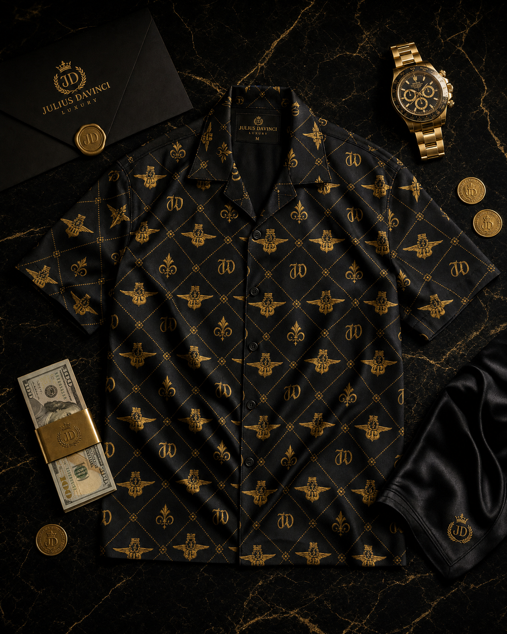 JD Monogram Camp Shirt — The New Renaissance