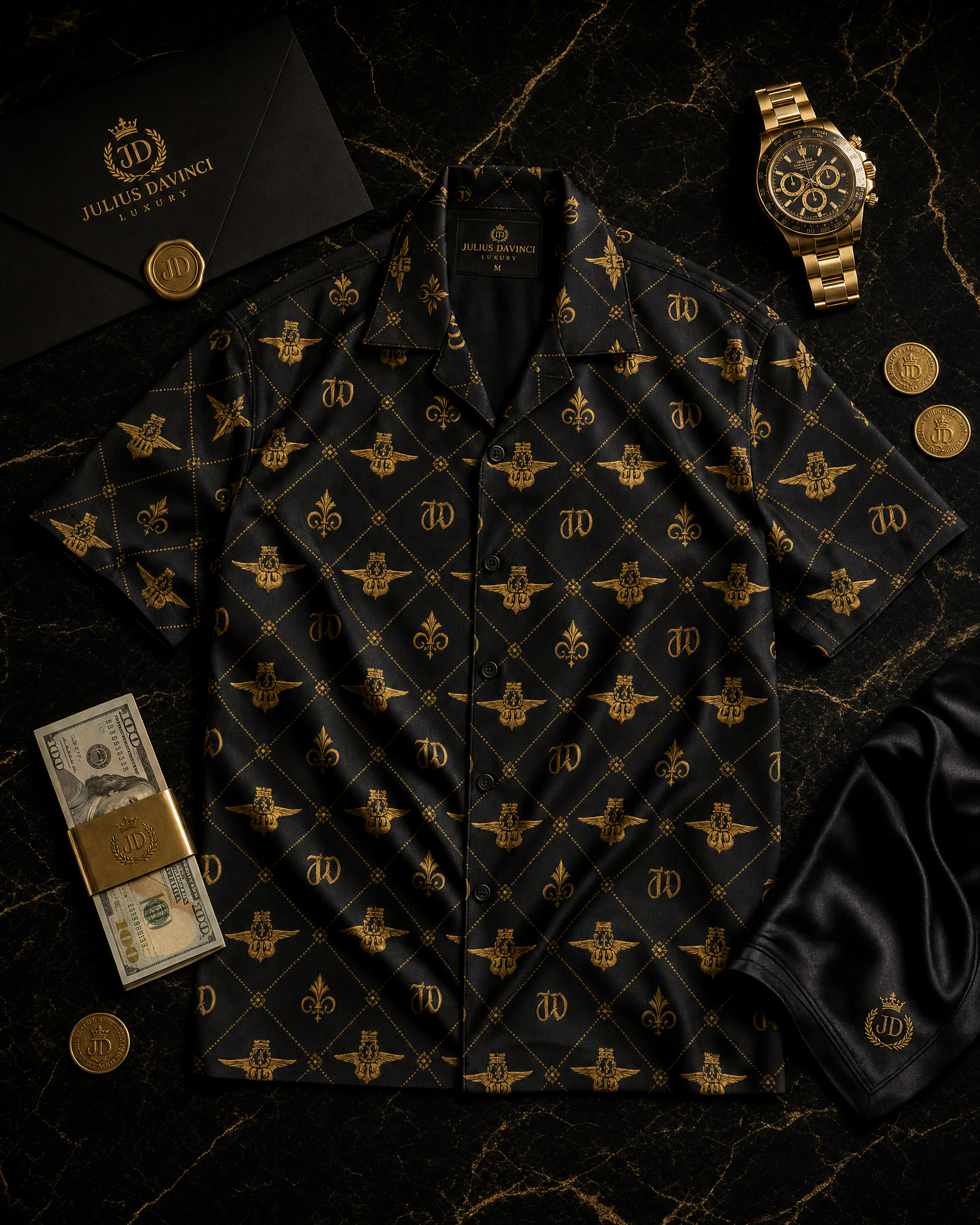 JD Monogram Camp Shirt — The New Renaissance