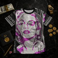 Marilyn Monroe Money Portrait Tee — Women's Graphic Cut & Sew T-Shirt
